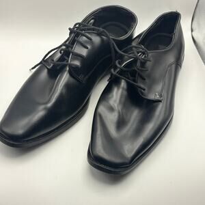 Joseph Abboud Men’s Black Square Toe Dress Shoes Lace Up Formal Size 10M